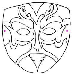 Página para colorir: Máscara (Objetos) #120760 - Páginas para Colorir Imprimíveis Gratuitamente