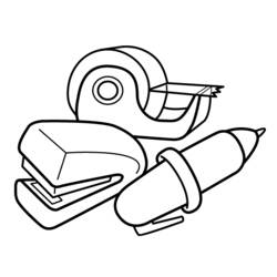 Página para colorir: Material Escolar (Objetos) #118272 - Páginas para Colorir Imprimíveis Gratuitamente