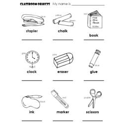 Página para colorir: Material Escolar (Objetos) #118340 - Páginas para Colorir Imprimíveis Gratuitamente