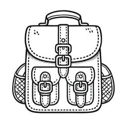 Desenhos para colorir: Mochila Escolar - Páginas para Colorir Imprimíveis Gratuitamente