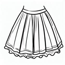 Desenhos para colorir: Saia - Páginas para Colorir Imprimíveis Gratuitamente