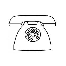 Desenhos para colorir: Telefone - Páginas para Colorir Imprimíveis Gratuitamente