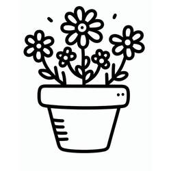 Desenho Vaso de Flores (Objetos) #221247 para imprimir e colorir