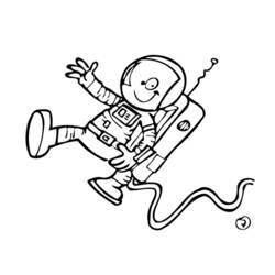 Página para colorir: Astronauta (Ofícios e Profissões) #87600 - Páginas para Colorir Imprimíveis Gratuitamente
