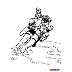 Página para colorir: Astronauta (Ofícios e Profissões) #87601 - Páginas para Colorir Imprimíveis Gratuitamente