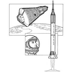 Página para colorir: Astronauta (Ofícios e Profissões) #87631 - Páginas para Colorir Imprimíveis Gratuitamente