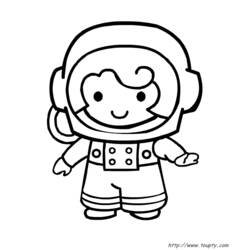 Desenhos para colorir: Astronauta - Páginas para Colorir Imprimíveis Gratuitamente