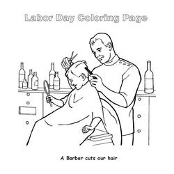 Página para colorir: barbeiro (Ofícios e Profissões) #88907 - Páginas para Colorir Imprimíveis Gratuitamente