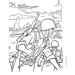 Página para colorir: Militares (Ofícios e Profissões) #102238 - Páginas para Colorir Imprimíveis Gratuitamente