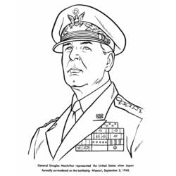 Página para colorir: Militares (Ofícios e Profissões) #102360 - Páginas para Colorir Imprimíveis Gratuitamente