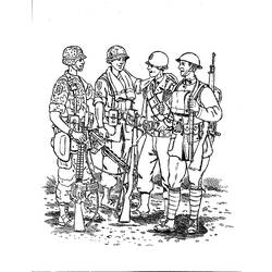 Página para colorir: Militares (Ofícios e Profissões) #102394 - Páginas para Colorir Imprimíveis Gratuitamente