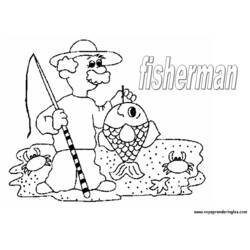 Página para colorir: Pescador (Ofícios e Profissões) #104044 - Páginas para Colorir Imprimíveis Gratuitamente