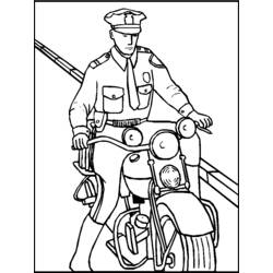 Página para colorir: Policial (Ofícios e Profissões) #105360 - Páginas para Colorir Imprimíveis Gratuitamente