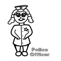 Página para colorir: Policial (Ofícios e Profissões) #105463 - Páginas para Colorir Imprimíveis Gratuitamente