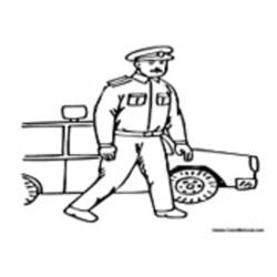 Página para colorir: Policial (Ofícios e Profissões) #105468 - Páginas para Colorir Imprimíveis Gratuitamente