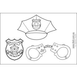 Página para colorir: Policial (Ofícios e Profissões) #105509 - Páginas para Colorir Imprimíveis Gratuitamente