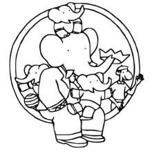 Página para colorir: Babar (Personagens de Desenhos Animados) #27862 - Páginas para Colorir Imprimíveis Gratuitamente