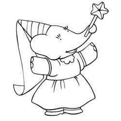 Desenhos para colorir: Babar - Páginas para Colorir Imprimíveis Gratuitamente