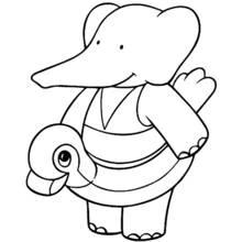 Página para colorir: Babar (Personagens de Desenhos Animados) #27902 - Páginas para Colorir Imprimíveis Gratuitamente