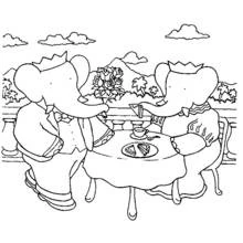 Página para colorir: Babar (Personagens de Desenhos Animados) #27919 - Páginas para Colorir Imprimíveis Gratuitamente