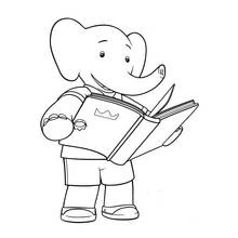 Página para colorir: Babar (Personagens de Desenhos Animados) #27934 - Páginas para Colorir Imprimíveis Gratuitamente