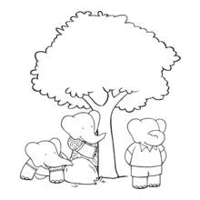 Página para colorir: Babar (Personagens de Desenhos Animados) #27990 - Páginas para Colorir Imprimíveis Gratuitamente
