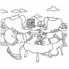 Página para colorir: Babar (Personagens de Desenhos Animados) #28010 - Páginas para Colorir Imprimíveis Gratuitamente