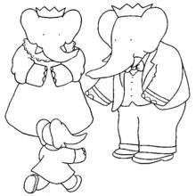 Página para colorir: Babar (Personagens de Desenhos Animados) #28034 - Páginas para Colorir Imprimíveis Gratuitamente