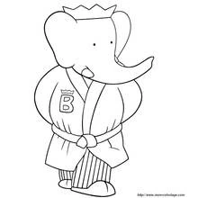 Página para colorir: Babar (Personagens de Desenhos Animados) #28133 - Páginas para Colorir Imprimíveis Gratuitamente