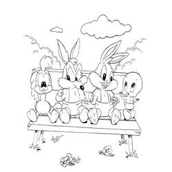 Página para colorir: Baby Looney Tunes (Personagens de Desenhos Animados) #26528 - Páginas para Colorir Imprimíveis Gratuitamente