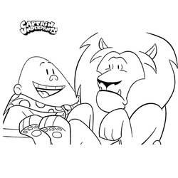 Desenhos para colorir: Captain Underpants - Páginas para Colorir Imprimíveis Gratuitamente