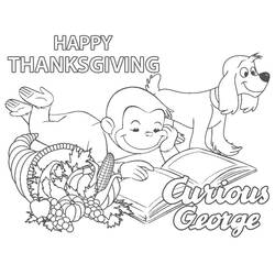 Desenhos para colorir: Curious George - Páginas para Colorir Imprimíveis Gratuitamente