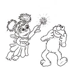 Desenhos para colorir: Elmo - Páginas para Colorir Imprimíveis Gratuitamente