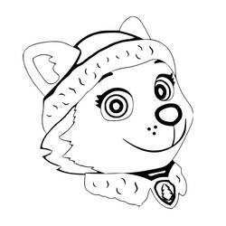 Desenhos para colorir: Everest PAW Patrol - Páginas para Colorir Imprimíveis Gratuitamente