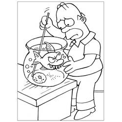 Desenhos para colorir: Homer Simpson - Páginas para Colorir Imprimíveis Gratuitamente