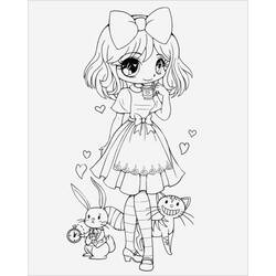 Página para colorir: Kawaii (Personagens de Desenhos Animados) #178129 - Páginas para Colorir Imprimíveis Gratuitamente