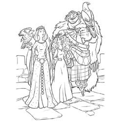 Página para colorir: Merida (Valente) (Personagens de Desenhos Animados) #182283 - Páginas para Colorir Imprimíveis Gratuitamente