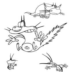 Desenhos para colorir: Oggy - Páginas para Colorir Imprimíveis Gratuitamente