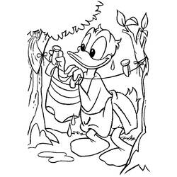 Página para colorir: Pato Donald (Personagens de Desenhos Animados) #30205 - Páginas para Colorir Imprimíveis Gratuitamente