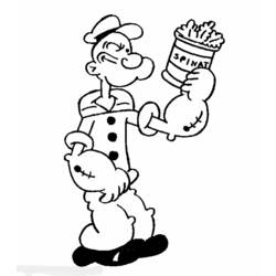 Desenhos para colorir: Popeye - Páginas para Colorir Imprimíveis Gratuitamente