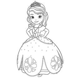 Página para colorir: Princess Sofia (Personagens de Desenhos Animados) #182029 - Páginas para Colorir Imprimíveis Gratuitamente