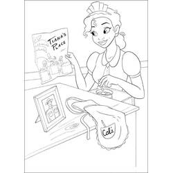 Desenhos para colorir: Princess Tiana - Páginas para Colorir Imprimíveis Gratuitamente
