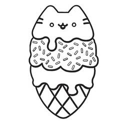 Página para colorir: Pusheen (Personagens de Desenhos Animados) #188480 - Páginas para Colorir Imprimíveis Gratuitamente