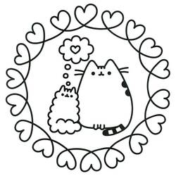 Página para colorir: Pusheen (Personagens de Desenhos Animados) #188481 - Páginas para Colorir Imprimíveis Gratuitamente