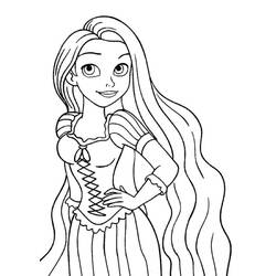 Desenho Rapunzel (Personagens de Desenhos Animados) #177893 para imprimir e colorir