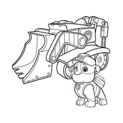 Desenhos para colorir: Rubble PAW Patrol - Páginas para Colorir Imprimíveis Gratuitamente