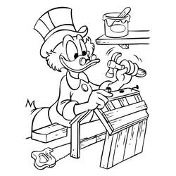 Página para colorir: Scrooge McDuck (Personagens de Desenhos Animados) #199825 - Páginas para Colorir Imprimíveis Gratuitamente