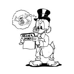Página para colorir: Scrooge McDuck (Personagens de Desenhos Animados) #199829 - Páginas para Colorir Imprimíveis Gratuitamente
