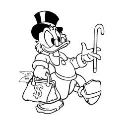 Página para colorir: Scrooge McDuck (Personagens de Desenhos Animados) #199843 - Páginas para Colorir Imprimíveis Gratuitamente