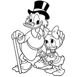 Página para colorir: Scrooge McDuck (Personagens de Desenhos Animados) #199844 - Páginas para Colorir Imprimíveis Gratuitamente